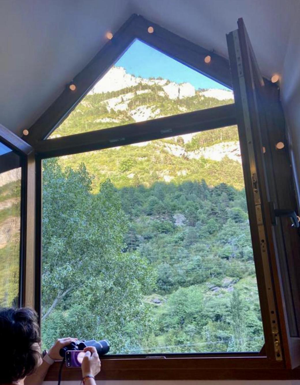 Calmfranc Atico Abuhardillado Con Vistas Al Rio Y La Montana Avistamiento De Ciervos En Canfranc Pueblo Екстериор снимка